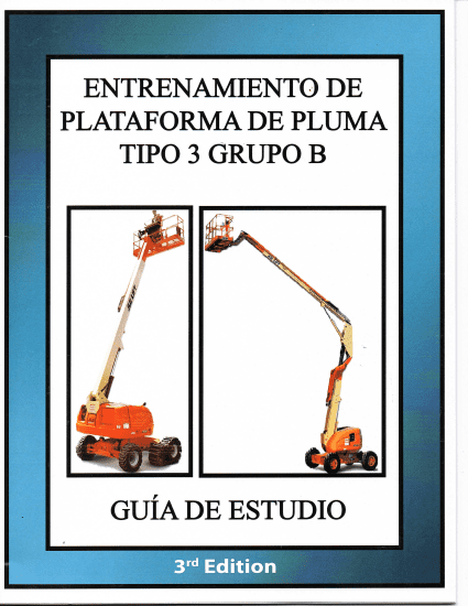 Boom Lift Type 3 Group B Safety Fundamentals Study Guide - Spanish (5 Pack)