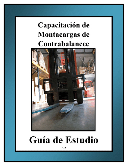 Counterbalance Forklift Study Guides V2.5 - Spanish (5 Pack)