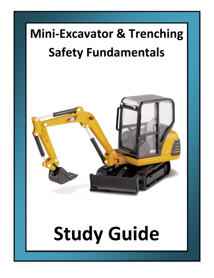 Mini-Excavator & Trenching Study Guides (5 Pack)